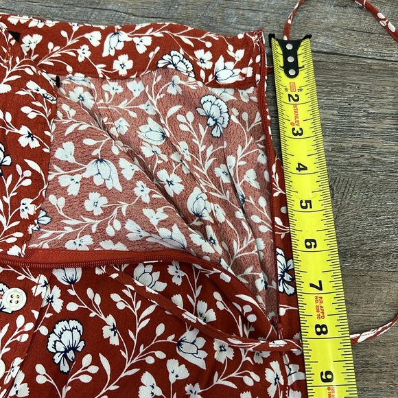 NWT Talbots Floral Faux Wrap Tie Waist Skirt Size 12 - Picture 6 of 7